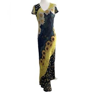 Vintage 90’s reversible sunflower dress